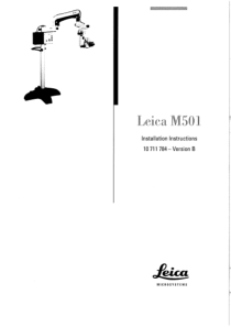 Leica_M-501_-_Installation_manual
