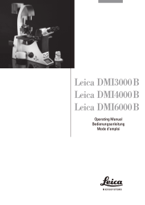 Leica DMI-3000 Microscope - Operating manual (en,de)