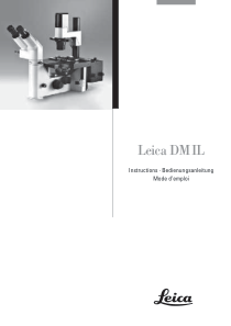Leica DM IL Microscope - User manual