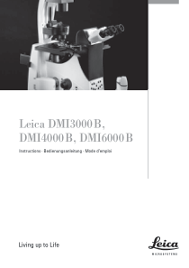 Leica DMI-3000,4000,6000 Microscope - Instruction manual (en,de)