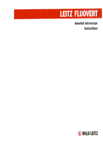 Leitz Fluovert Inverted Microscope - User manual
