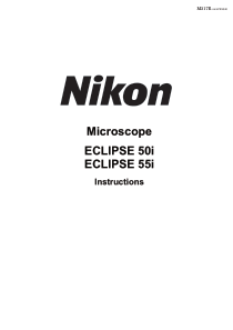 Nikon Eclipse 50i Microscope - User manual