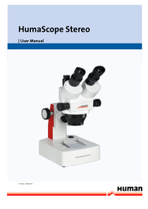 Human HumaScope Stereo Microscope - User manual