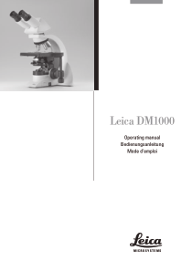 Leica DM-1000 Microscope - Operation manual (en,de)