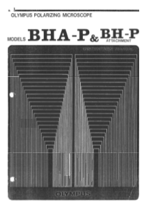 Olympus BHA - User manual