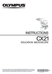Olympus CX21 Education Microscope Manual