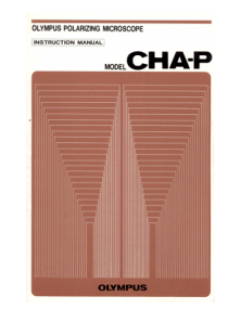 Olympus CHA-P Microscope Instruction Manual