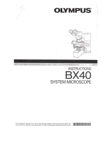 Olympus BX-40 Instruction Manual