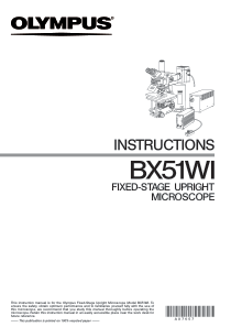 Olympus BX-51WI Fixed-Stage Upright Microscope Manual