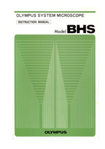 Olympus BHS Instruction Manual