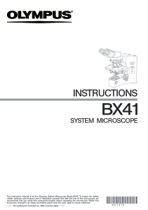 Olympus BX-41 Microscope Manual