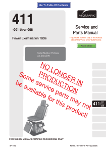 Midmark_411_Examination_Table_-_Service_manual