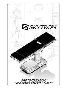 Skytron 6600 Operating Table - Part list