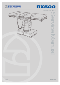 Eschmann_RX-500_Operation_Table_-_Service_manual