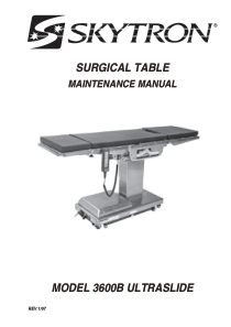 Skytron_Elite_3600_Surgical_Table_-_Maintenance_manual