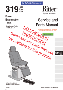 Midmark_319_Examination_Table_-_Service_manual