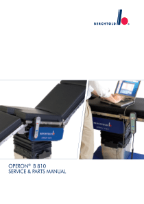 Berchtold Operon B-810 Operating Table - Service manual
