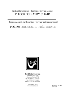 Boyd PD-2350 Podiatry Chair - Service manual