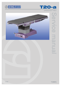 Eschmann_T-20_Operation_Table_-_Service_manual