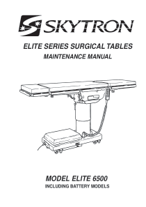 Skytron_Elite_6500_Surgical_Table_-_Maintenance_manual