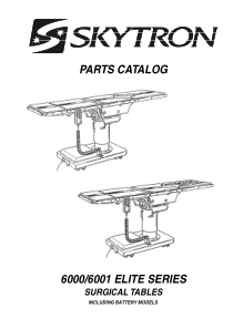 Skytron_Elite_6000_Surgical_Table_-_Parts_catalog