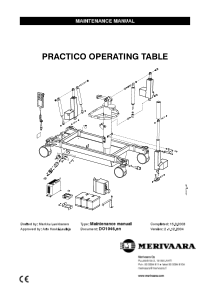 Merivaara Practico Operating Table - Service manual