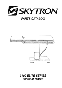 Skytron_Elite_3100_Surgical_Table_-_Parts_catalog