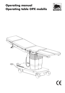Schmitz OPX mobilis Operating Table - User manual