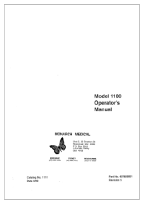 Criticare 1100  - User manual