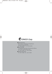 Bionics IFM-500 - User manual