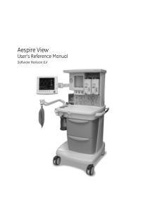 Datex Ohmeda Aespire View - User manual
