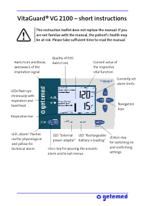 Getemed VitaGuard VG-2100 - Short instruction