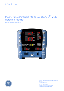 GE Carescape V100 Monitor - User manual (es)