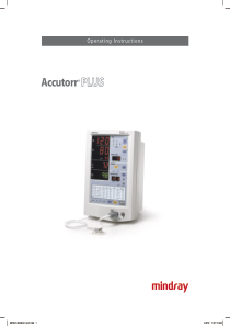 Datascope Accutorr Plus - User manual