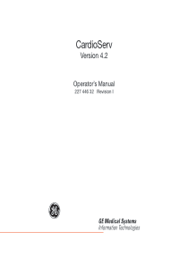 GE_Cardioserv_-_User_manual