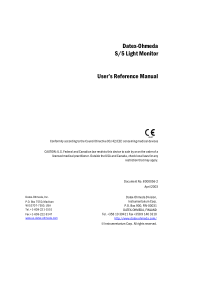 Datex_S5_-_User_manual