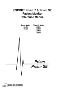 MDE Escort Prism Monitor - User manual