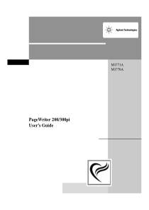 HP PageWriter 200,300pi ECG - User manual
