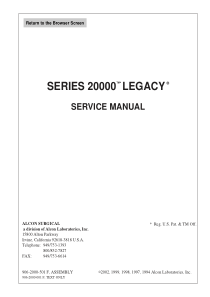 Alcon_Phaco_machine_Series_20000_Legacy_-_Service_manual