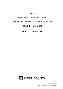 Nidek_CV-24000_-_Service_manual