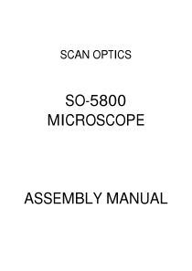 Scan_Optic_SO5800_-_Assembly_Manual