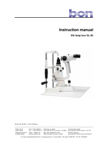 Bon_Slitlamp_SL-85_-_Instruction_manual