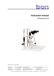 Bon_Slitlamp_SL-E_-_Instruction_manual