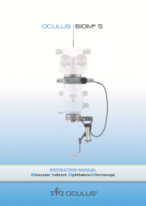 Oculus Biom 5 Ophthalmoscope - User manual