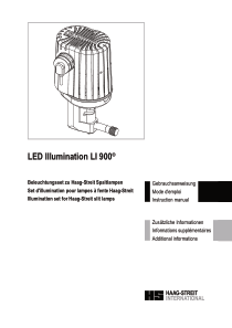 Haag-Streit Slit Lamp LED Light LI900 - User manual