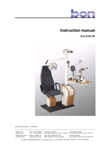 Bon E-20 - User and service manual
