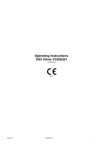 Oertli OS3 Vitrex - Operating instructions