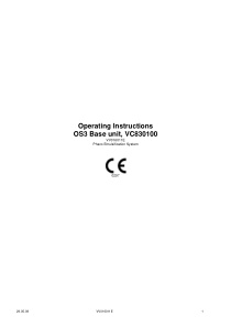 Oertli OS3B Base unit - Operating instructions