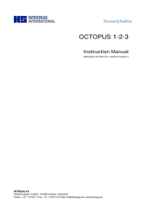 Interzeag Octopus 1, 2, 3 Perimeter - User manual