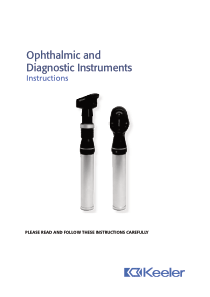Keeler Ophthalmic Instruments - Instructions